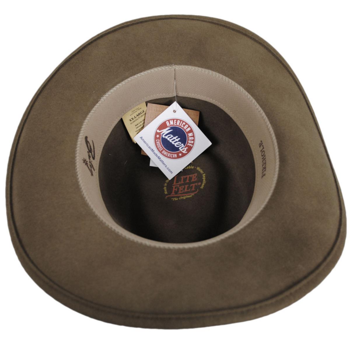 Bailey Western | Firehole Crushable Wool LiteFelt Western Hat | 130141 | under | TAWNY
