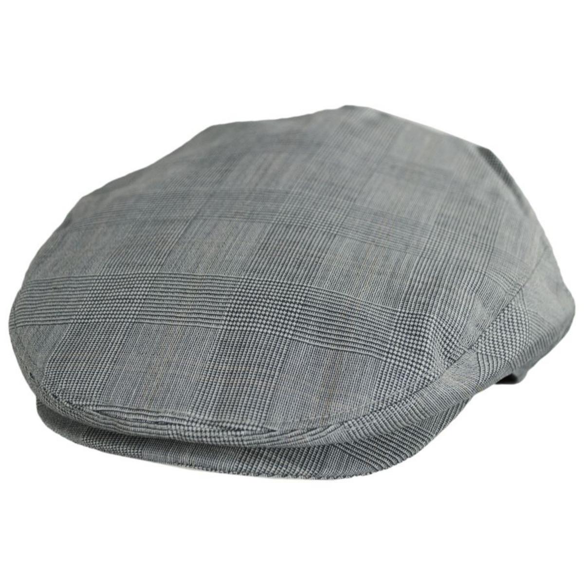 Baskerville Hat Company | Benedict Wool Glenplaid Ivy Cap | 167665 | lead | SILVER