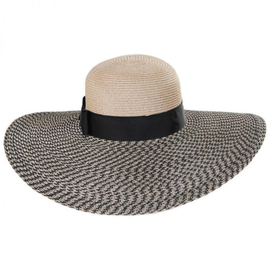 Karen Keith | Resort Straw Swinger Wide Brim Hat | 102217 | front | MULTI