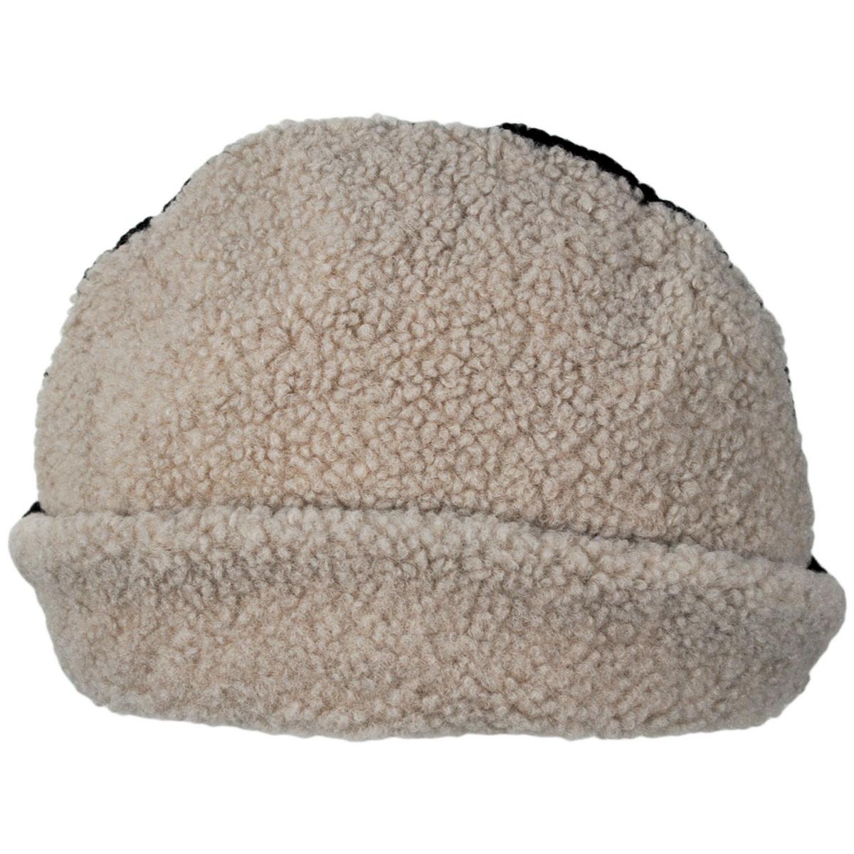 BRIXTON HATS | Ginsberg Two-Tone Fleece Skull Cap | 502730 | profile | BLACK/BEIGE