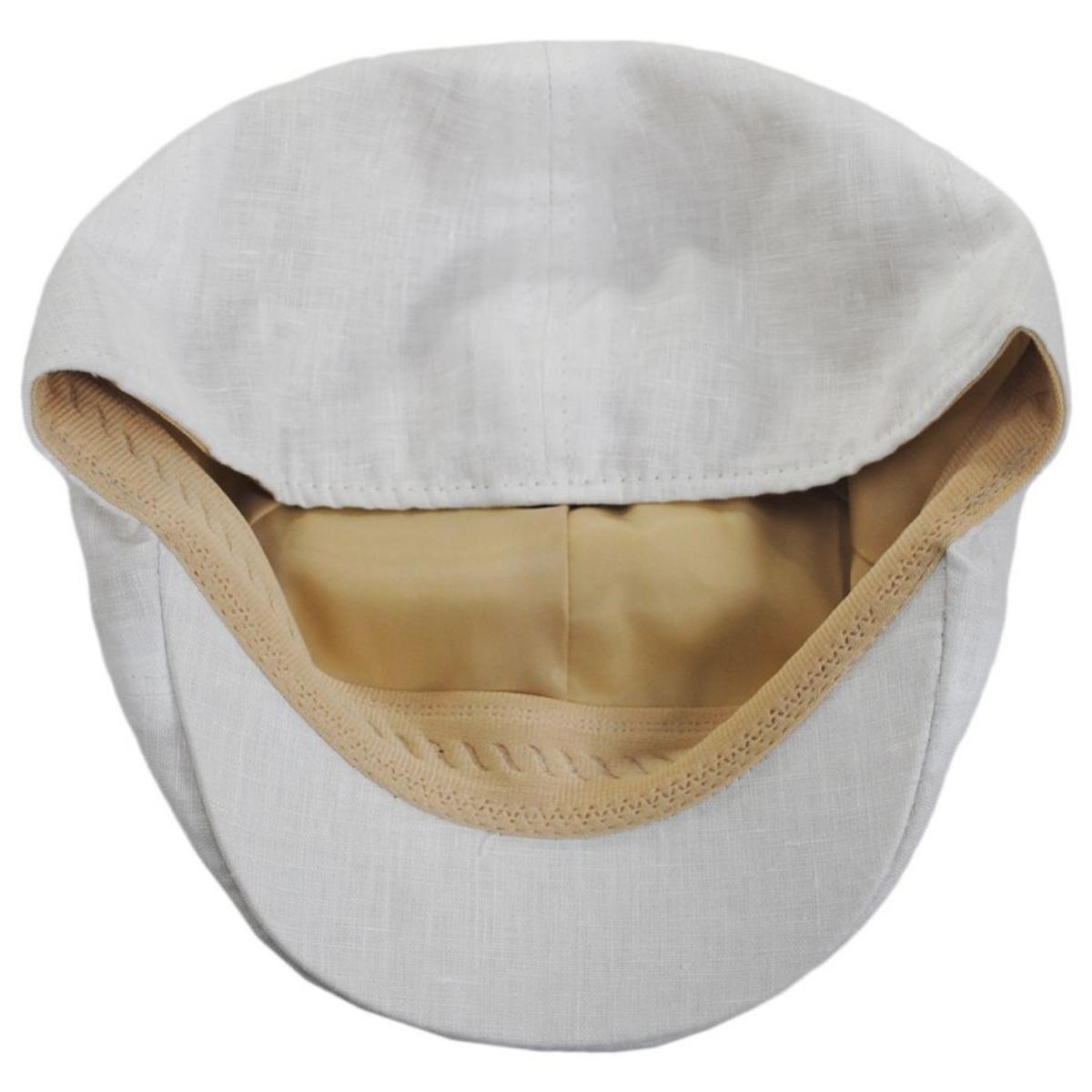 Bigalli | Linen Duckbill Ivy Cap | 161812 | under | CREAM
