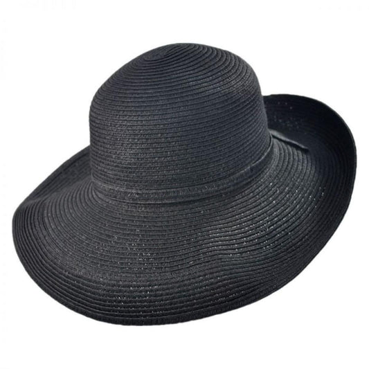 sur la tete | Traveler Toyo Straw Breton Sun Hat | 104200 | lead | BLACK