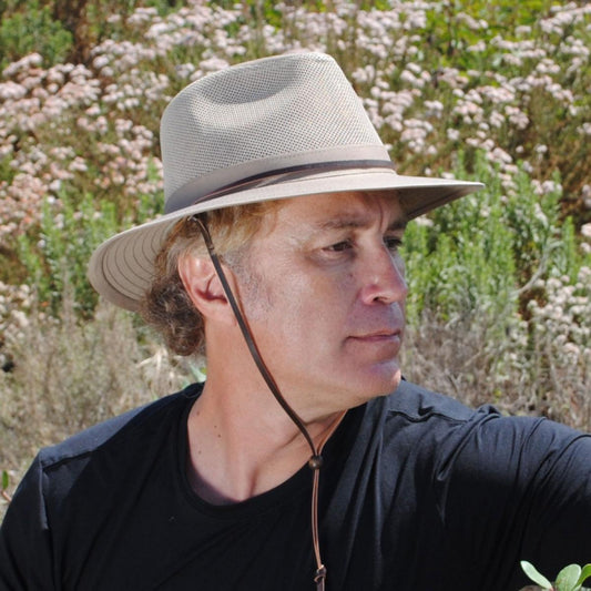 Jaxon Hats | Mesh Crown Aussie Hat | 147249 | lsfone | KHAKI