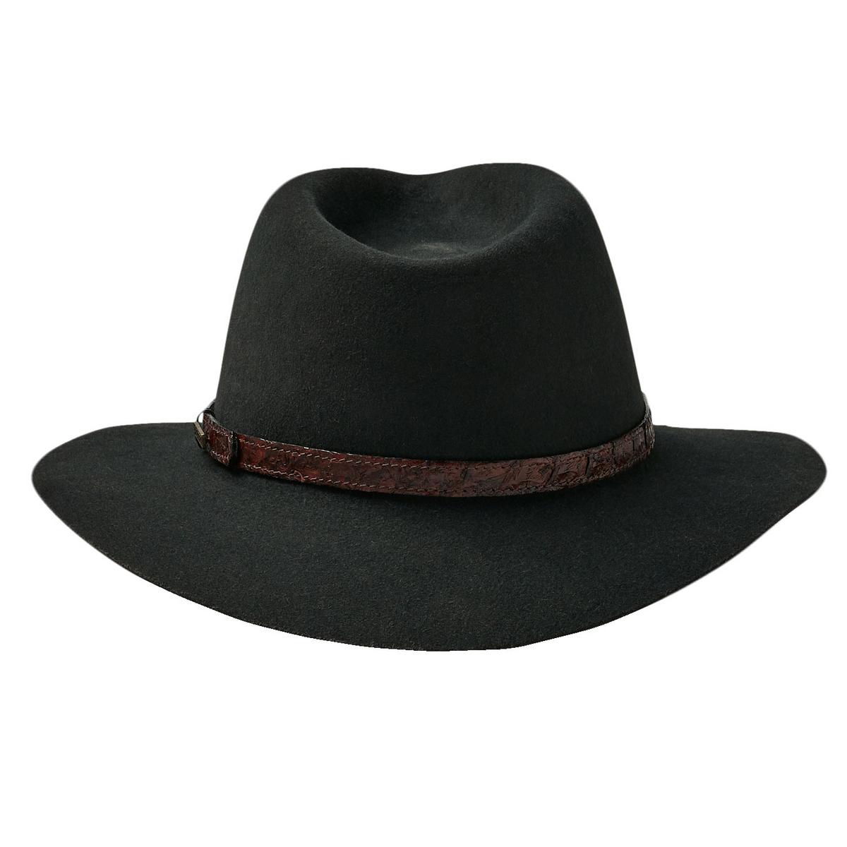 Akubra | Banjo Patterson Fur Felt Aussie Hat | 131709 | detailtwo | GRAPHITE GRAY