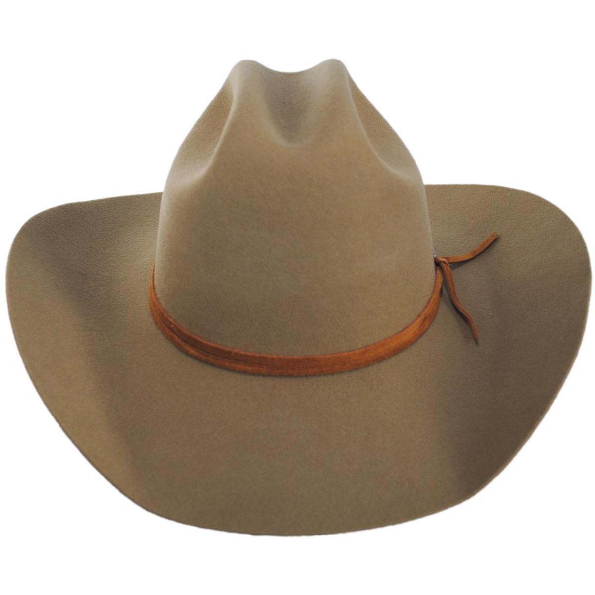BRIXTON HATS | Laredo Branded Wool Felt Cowboy Hat | 135667 | front | ANTIQUE BRONZE