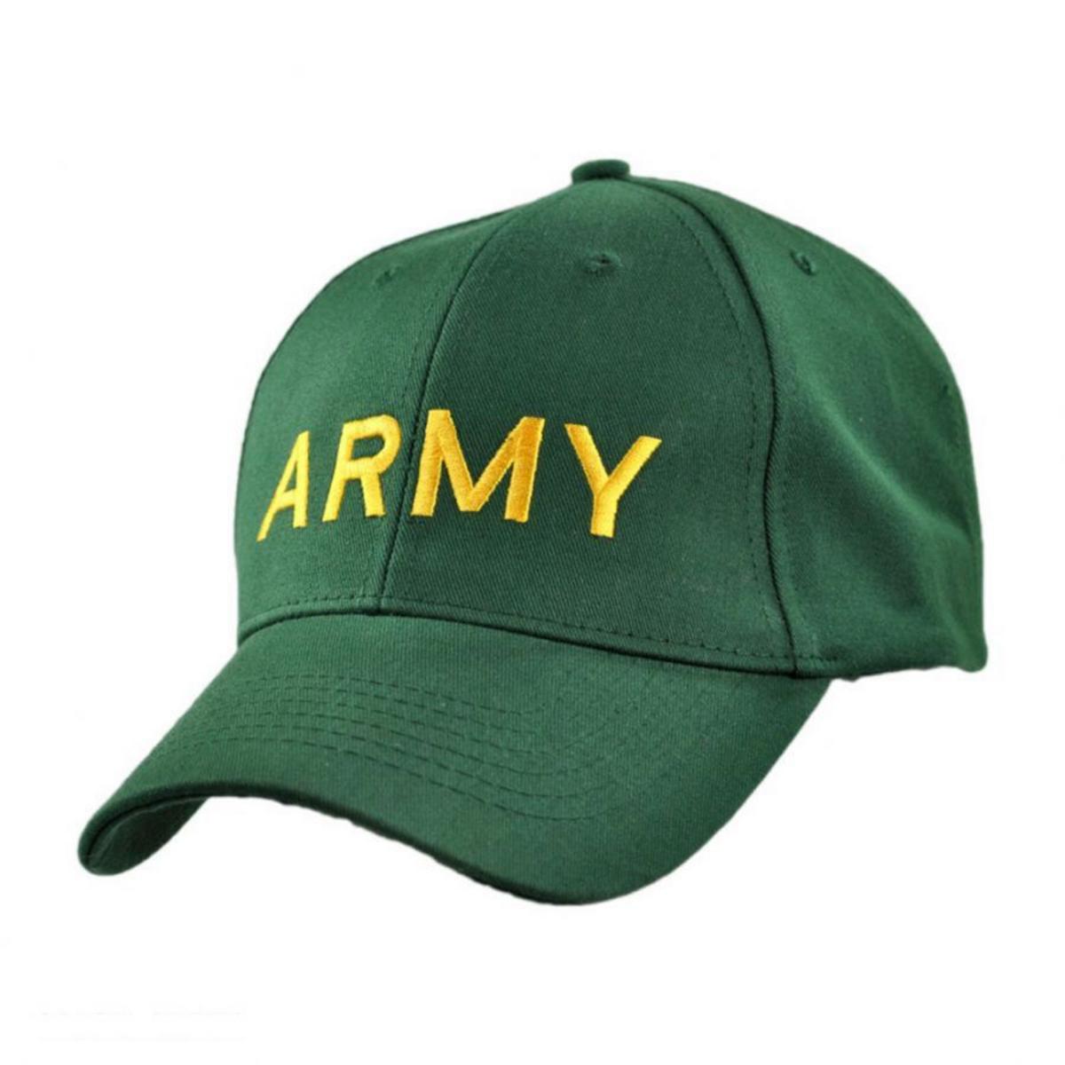 Village Hat Shop | Army Snapback Baseball Cap | 222433 | lead | GREEN