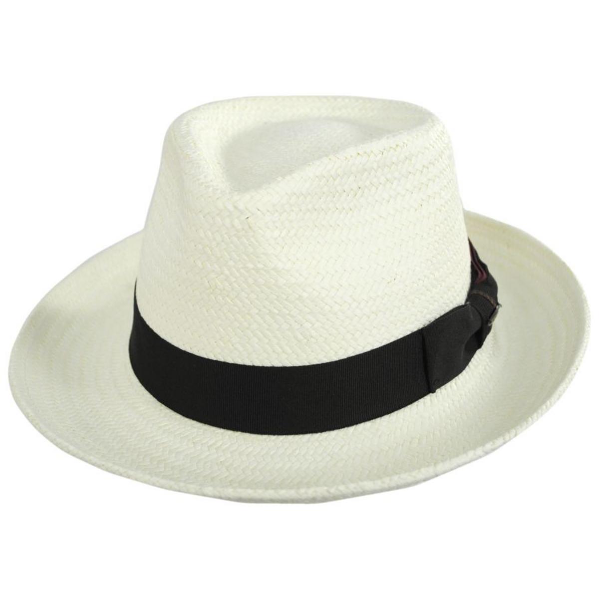 Scala | Botanic Toyo Straw Fedora Hat | 126094 | lead | BLEACH