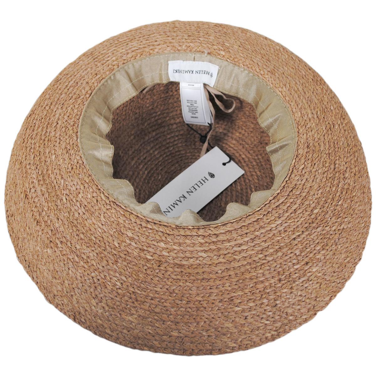 Helen Kaminski | Newport Raffia Straw Sun Hat | 120831 | under | NOUGAT/MIDNIGHT