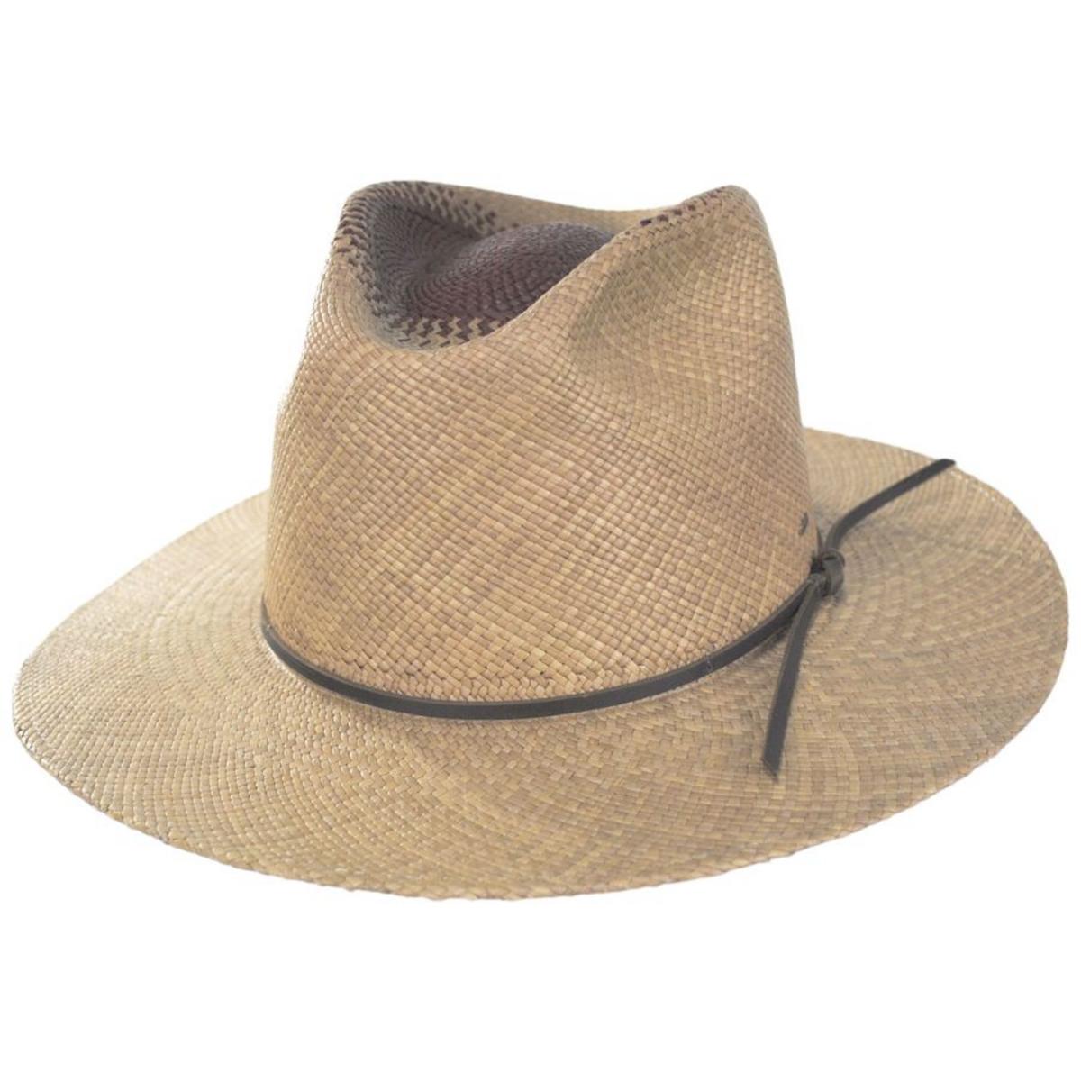 Bailey 1922 | Bystrom Panama Straw Fedora Hat | 127738 | lead | TAWNY