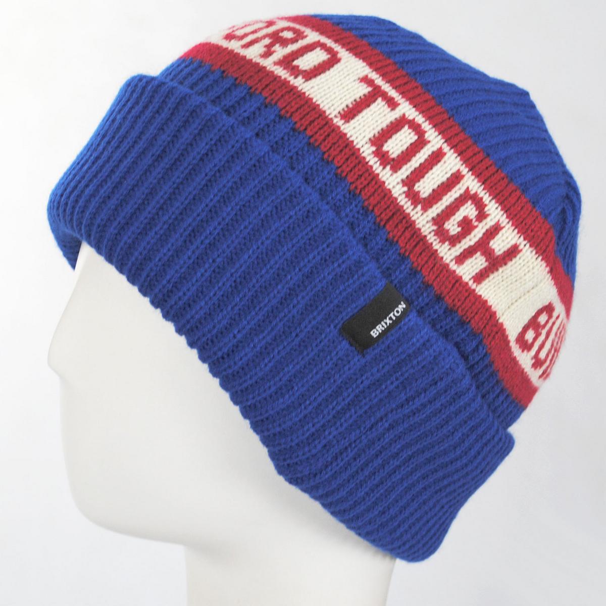 BRIXTON HATS | Ford Built Tough Acrylic Knit Beanie Hat | 502732 | profile | FORD BLUE