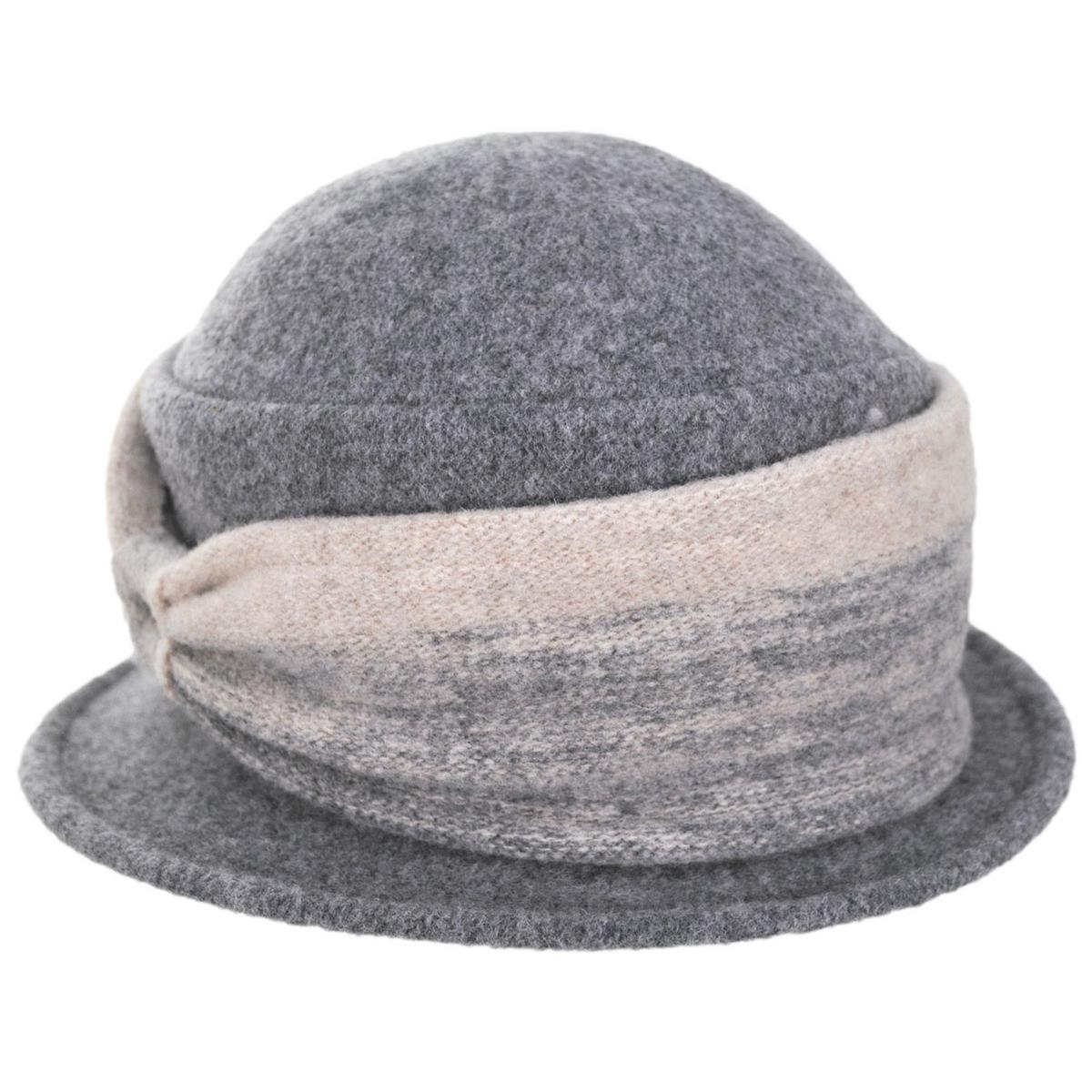 Scala | Mysaria Boiled Wool Cloche Hat | 106421 | lead | GREY