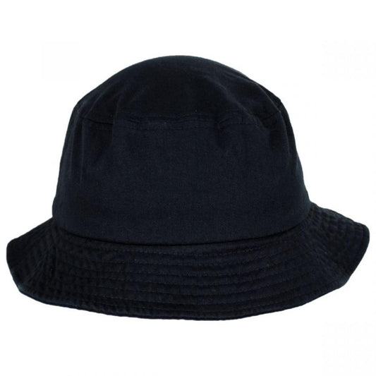 Village Hat Shop | Cotton Twill Bucket Hat | 186604 | front | BLACK