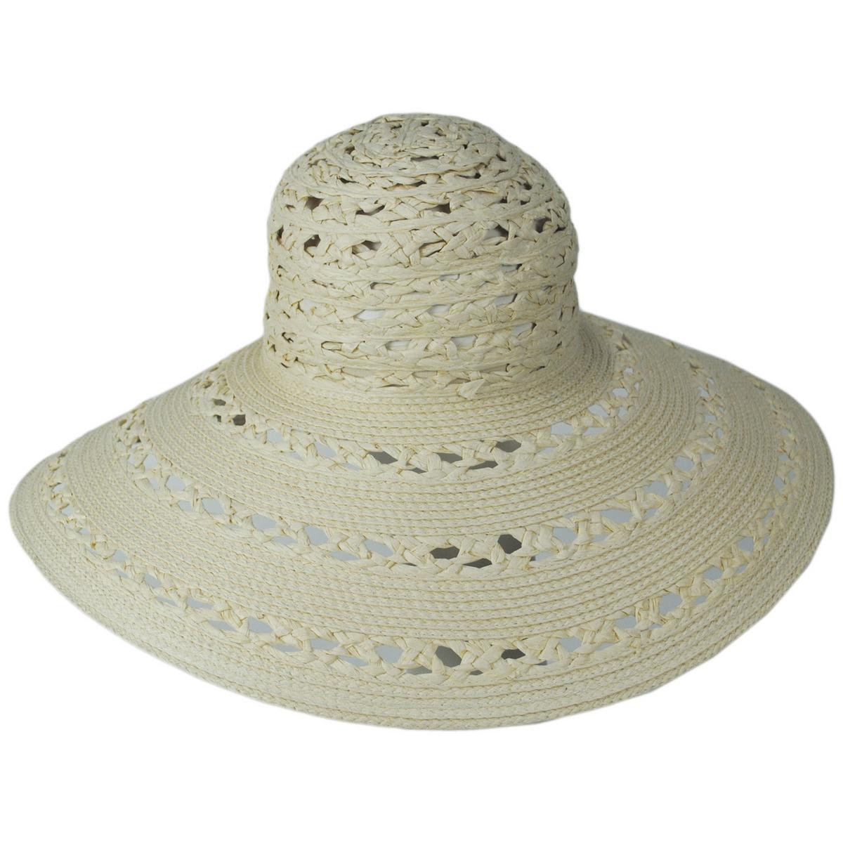 San Diego Hat Company | Sierra Toyo Straw Lampshade Sun Hat | 103690 | front | TAN