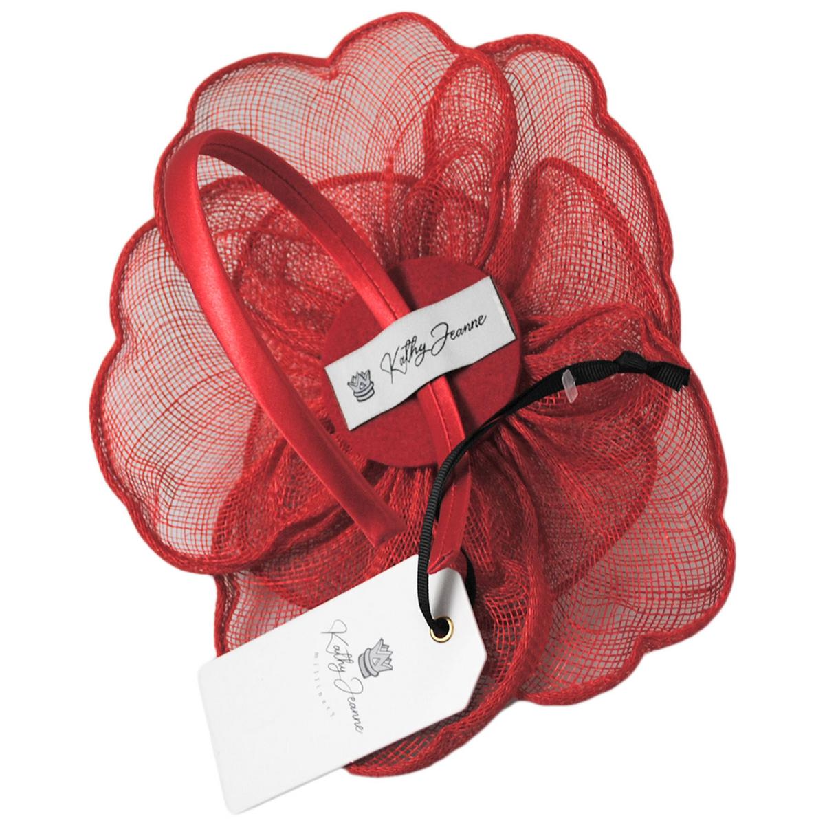 Rosa Sinamay Straw Fascinator Hat