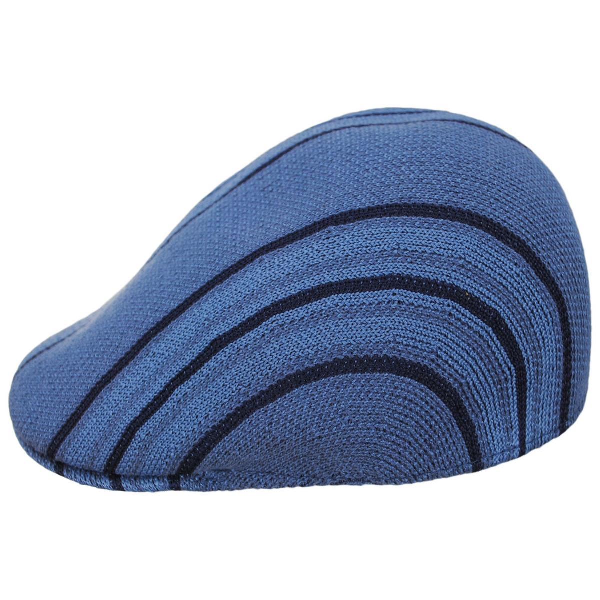 Kangol | Don Stripe 507 Knit Ivy Cap | 161029 | profile | DENIM BLUE