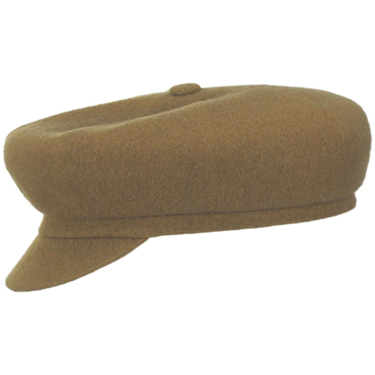 Kangol | Spitfire Wool Newsboy Cap | 160801 | profile | CAMEL