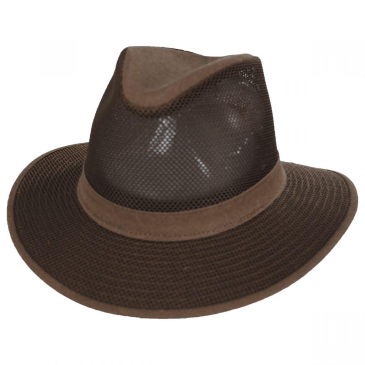 Henschel | Safari Mesh Packable Hat | 140352 | lead | EARTH