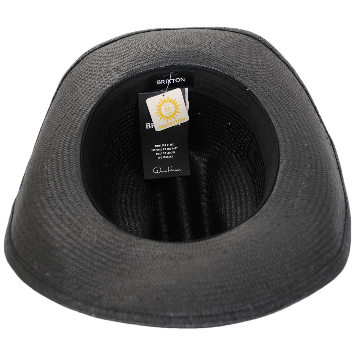 BRIXTON HATS | Range Shantung Straw Cowboy Hat | 128359 | under | BLACK