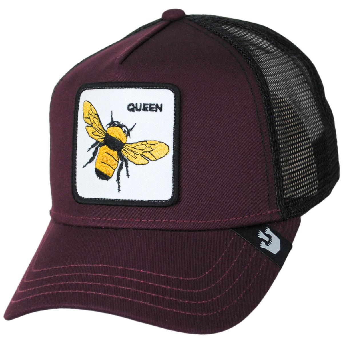 Goorin Bros | Queen Bee Mesh Trucker Snapback Baseball Cap | 200390 | lead | WINE