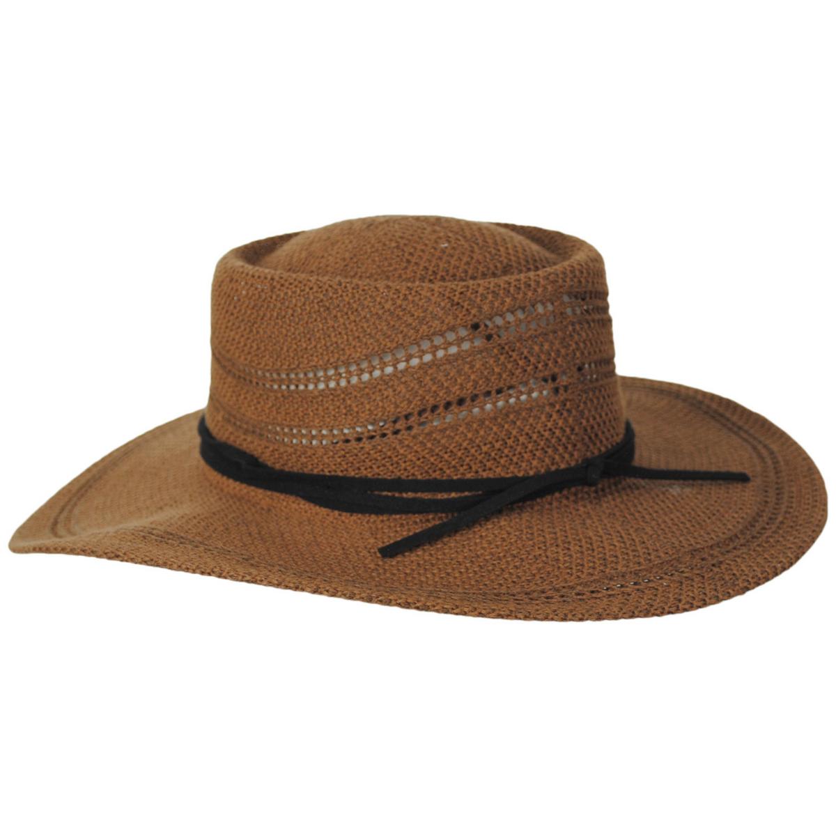 San Diego Hat Company | Jackson Knit Boater Hat | 108946 | profile | BROWN
