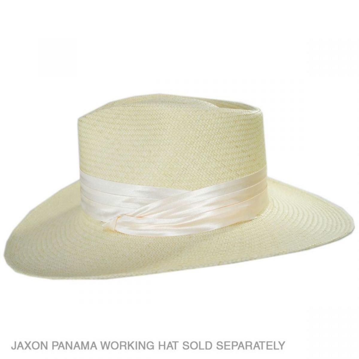 Capas Headwear | 3-Pleat Satin Puggaree Hat Band | 602013 | front | CREAM