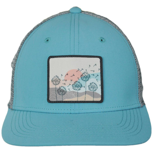 Sunday Afternoons | Fly Free Trucker Snapback Baseball Cap | 401276 | front | TEAL