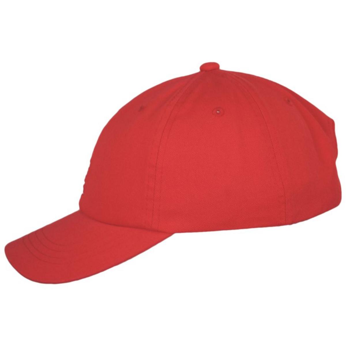 Kangol | Washed Cotton Strapback Baseball Cap Dad Hat - Fashion Colors | 201173A | profile | CHERRY GLOW