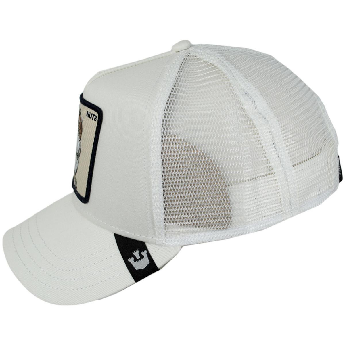 Goorin Bros | Squirrel Nuts Mesh Trucker Snapback Baseball Cap | 200491 | profile | WHITE