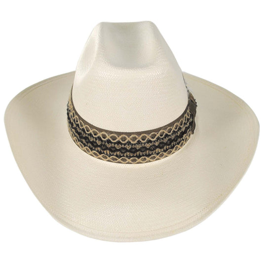 Stetson | Lonetree Shantung Straw Western Hat | 127067 | front | NATURAL