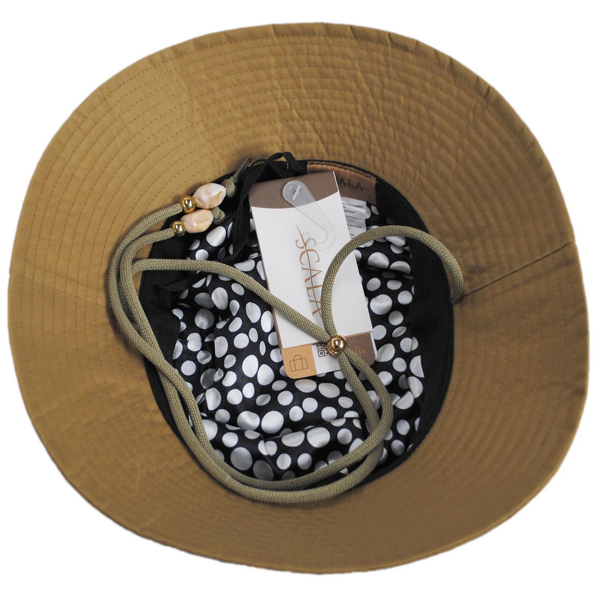 Scala | Aloma Nylon Rain Hat | 106425 | under | KHAKI