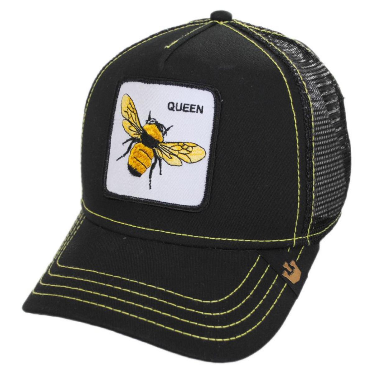 Goorin Bros | Queen Bee Mesh Trucker Snapback Baseball Cap | 200390 | lead | BLACK