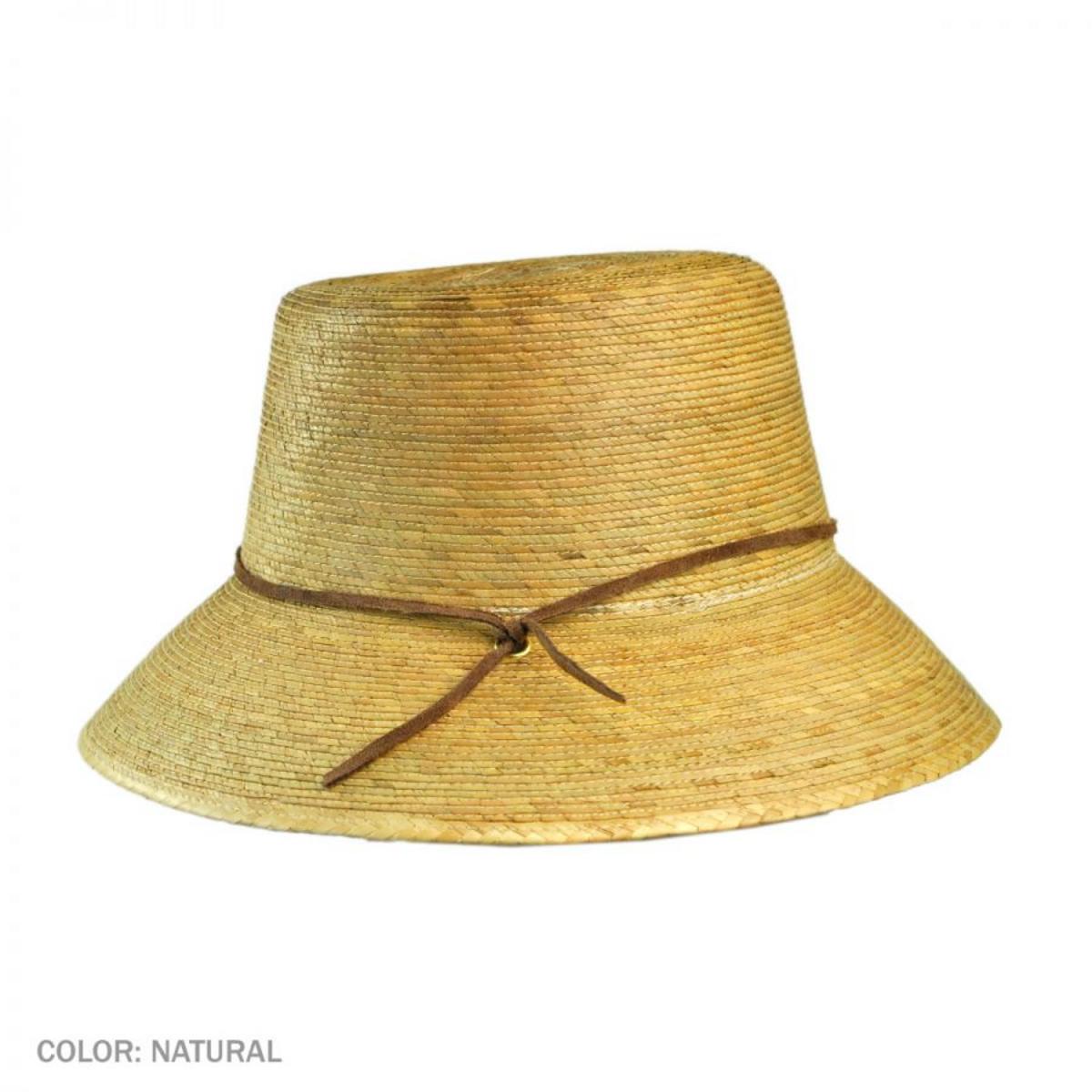 Abby Palm Leaf Straw Cloche Hat