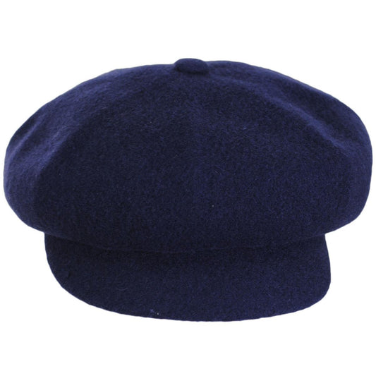 Kangol | Spitfire Wool Newsboy Cap | 160801 | front | NAVY