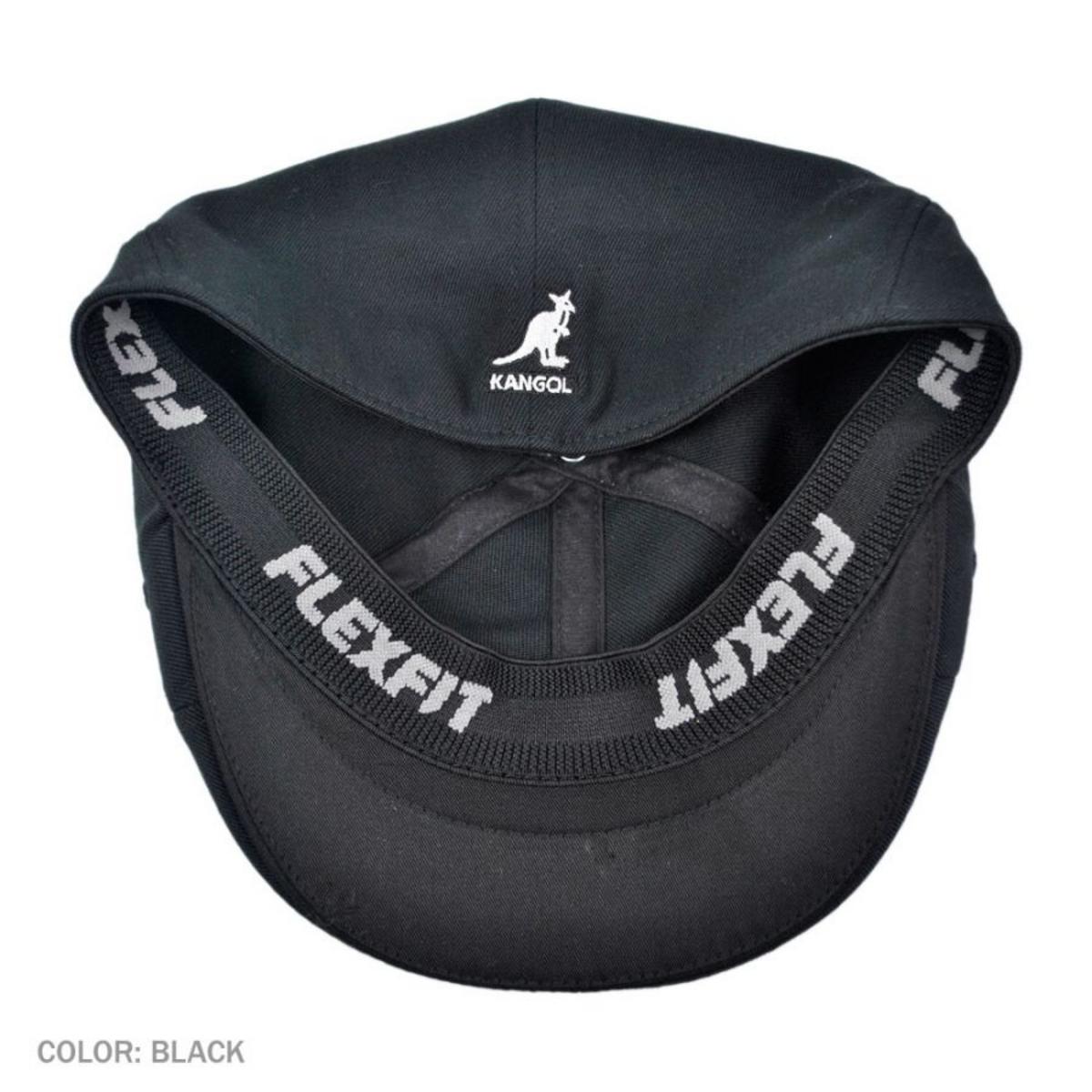 Kangol | Wool Blend Flexfit 504 Ivy Cap | 160833 | under | BLACK