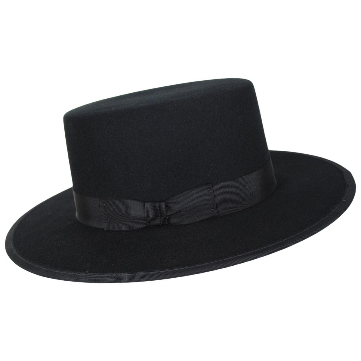 Bailey 1922 | Bolero LiteFelt Gaucho Hat | 130324 | profile | BLACK