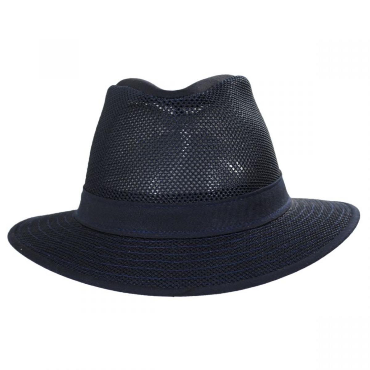 Henschel | Safari Mesh Packable Hat | 140352 | front | NAVY