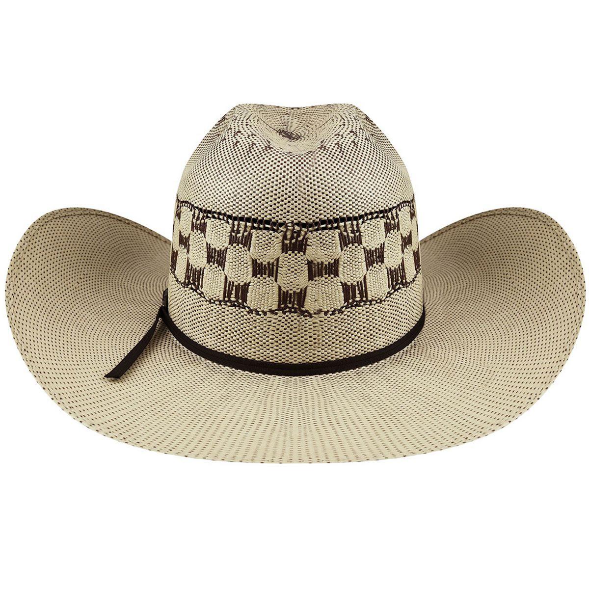 Bailey Western | Vaughn Bangora Straw Western Hat | 127920 | front | TAN/BROWN