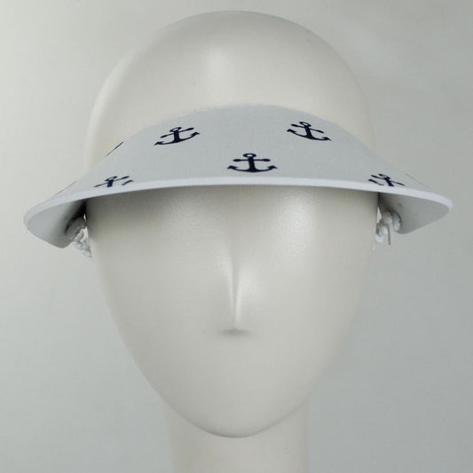 The Incredible Sunvisor | Springlace Anchors Sunvisor | 196367 | front | WHITE