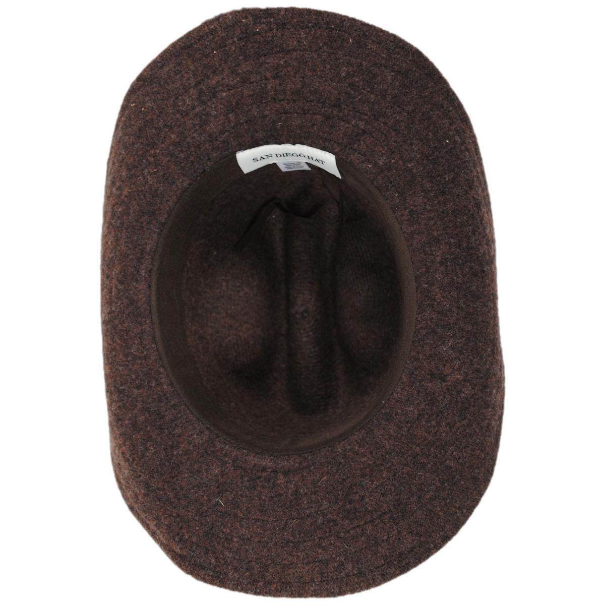 San Diego Hat Company | Rowley Wool Knit Cowboy Hat | 108660 | under | CHOCOLATE