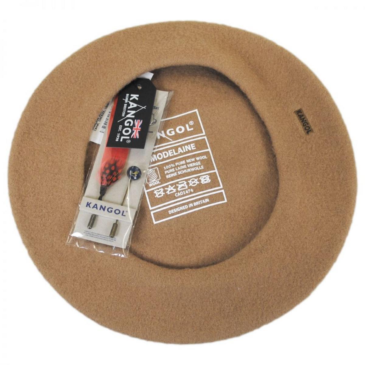 Kangol | Modelaine Wool Felt Beret | 150904 | profile | CAMEL