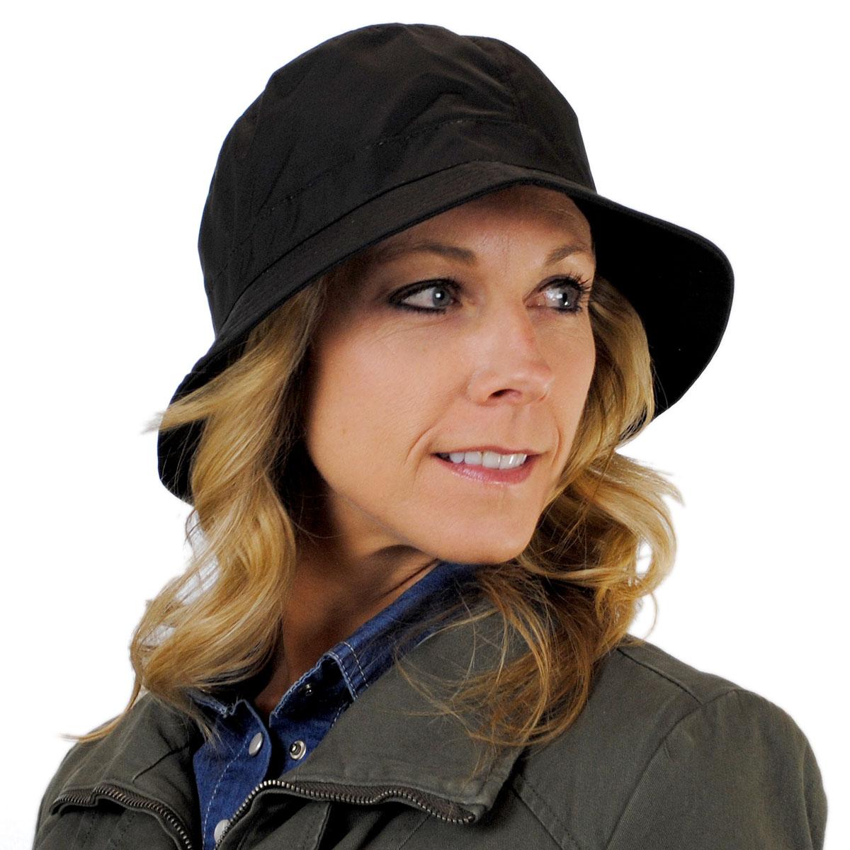 sur la tete | Nylon Rain Bucket Hat | 186300 | lsfone | BLACK