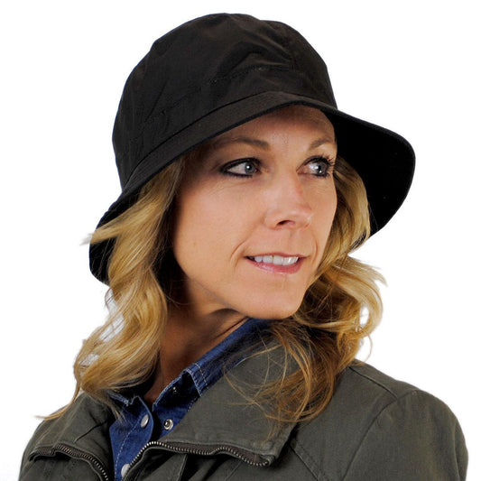 sur la tete | Nylon Rain Bucket Hat | 186300 | lsfone | BLACK