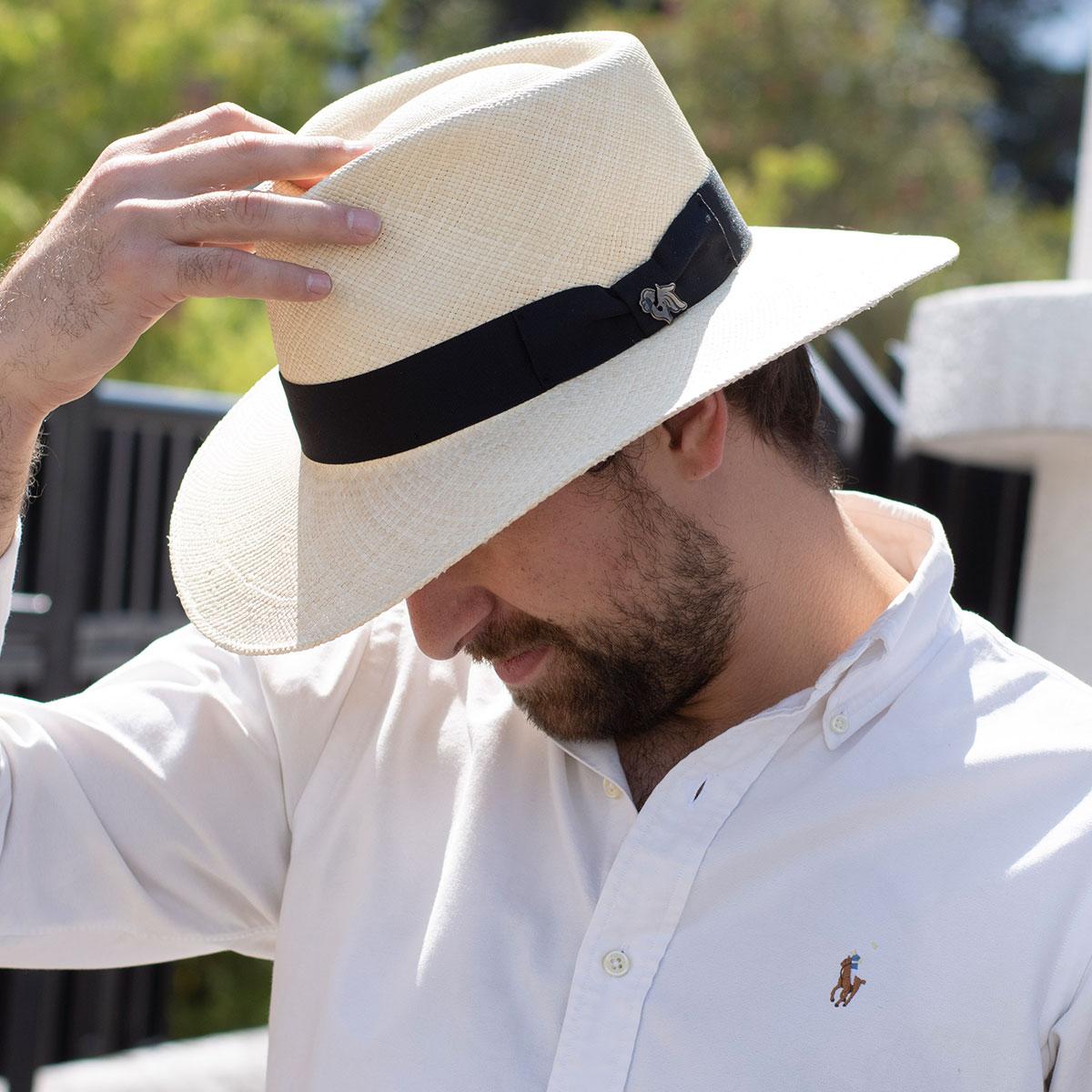 Bigalli | Australian Panama Straw Fedora Hat | 129205 | lsmone | NATURAL