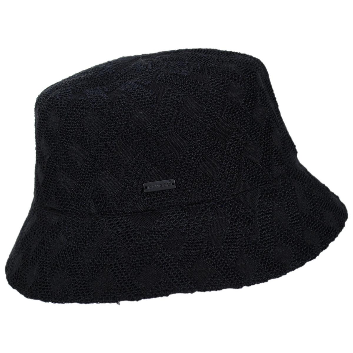 Kangol | Cross Weave Bucket Hat | 185837 | profile | BLACK