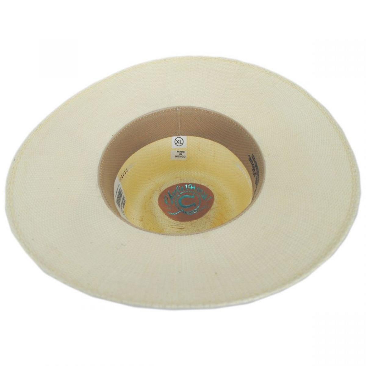 Charlie 1 Horse | Tribal Shantung Straw Fedora Hat | 101663 | under | NATURAL