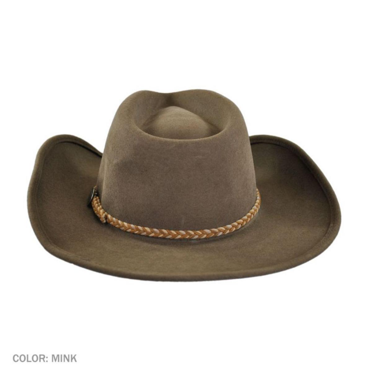 Stetson | Rawhide Buffalo Fur Felt Western Hat | 130626 | detailtwo | MINK