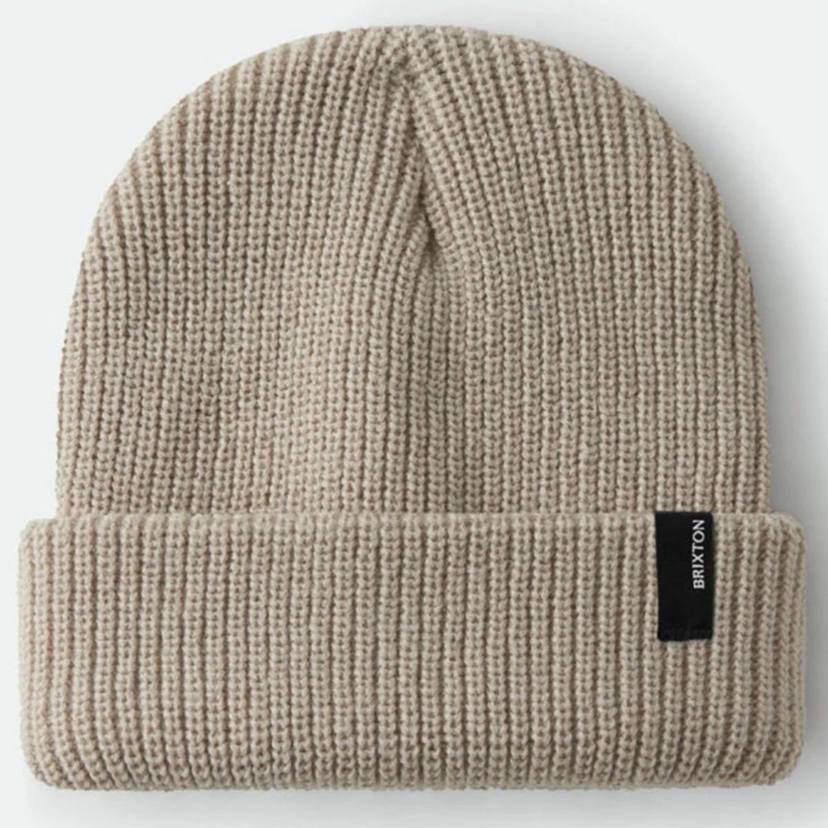 BRIXTON HATS | Heist Knit Beanie Hat | 502706 | lead | BEIGE