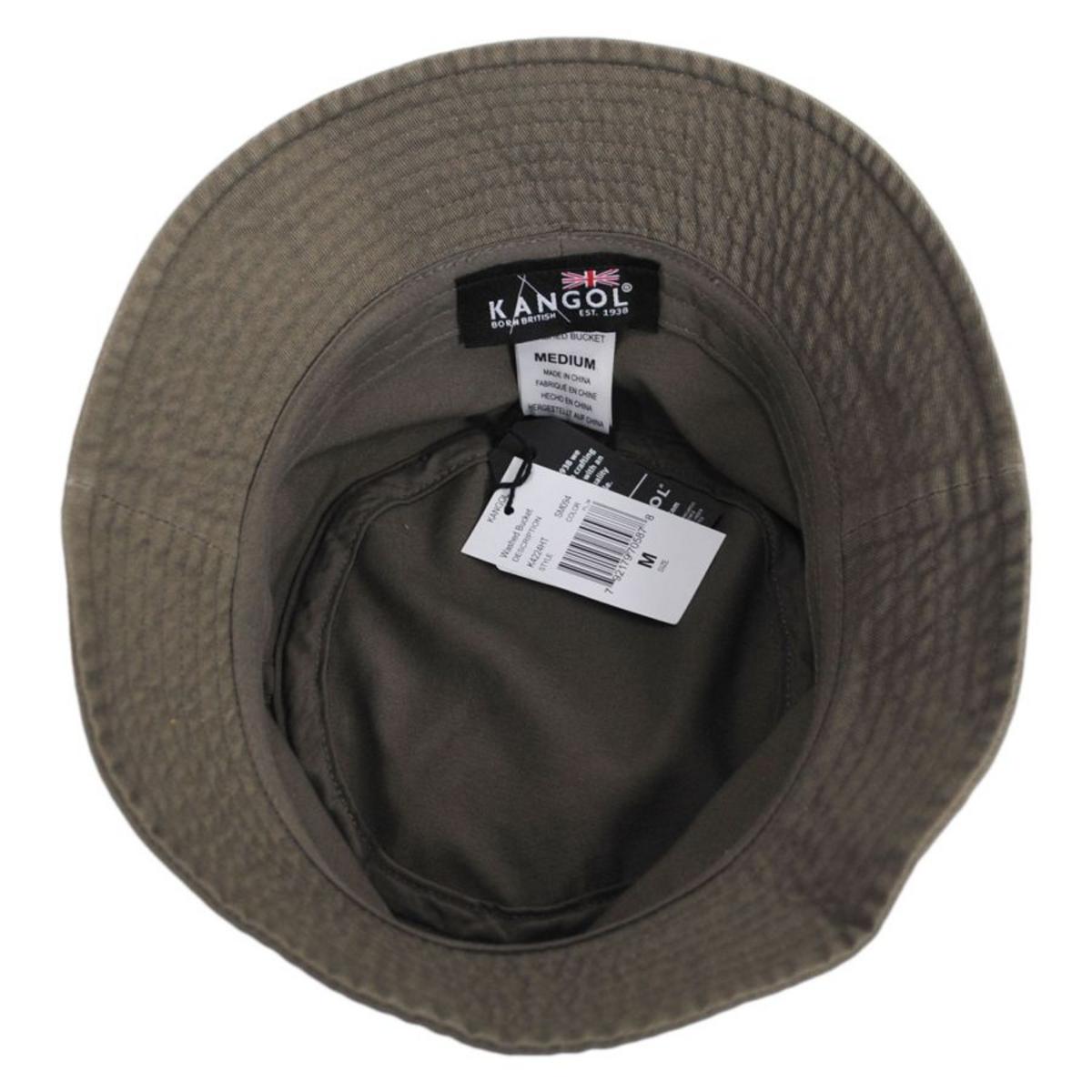 Kangol | Washed Cotton Bucket Hat | 185701 | under | SMOG