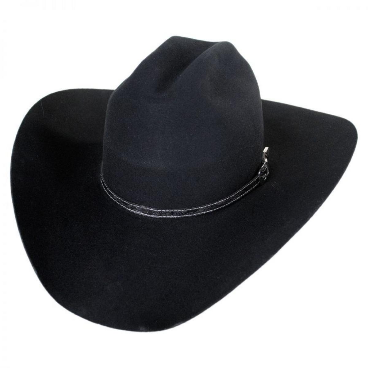 Bailey Western | Roderick Wool Felt Western Hat | 130128 | lead | BLACK