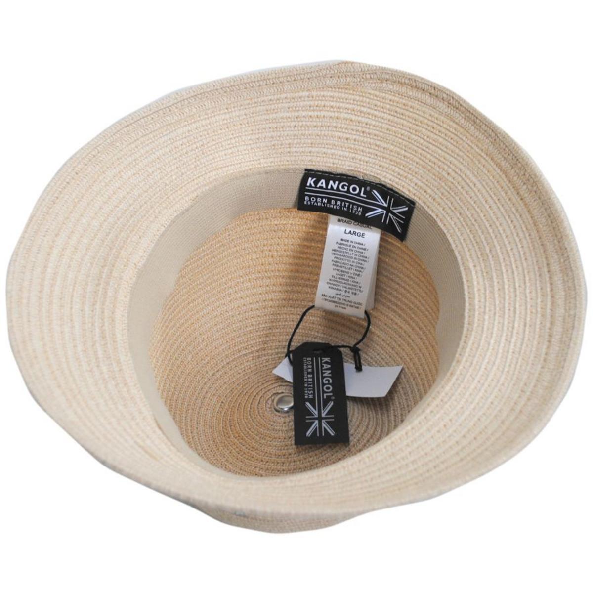 Kangol | Linen Braid Casual Bucket Hat | 185805 | under | NATURAL LINEN